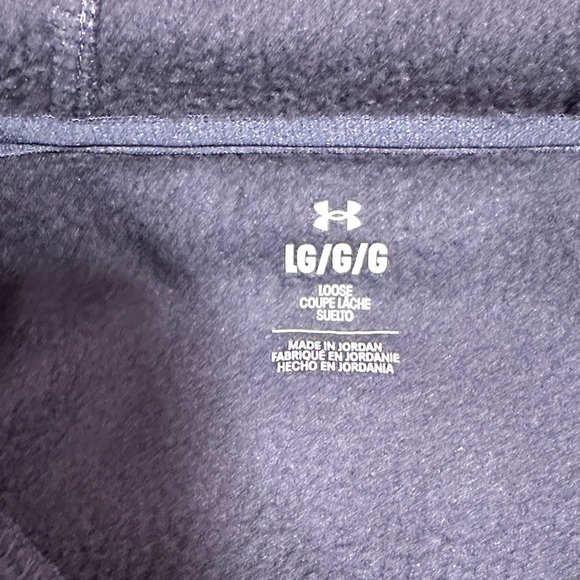 Under Armour Dark Gray Hoodie with White Logo BNWT - Picture 7 of 7